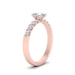 Load image into Gallery viewer, U Prong Lab Diamond Engagement Ring 14K Gold
