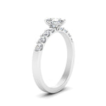 Load image into Gallery viewer, U Prong Lab Diamond Engagement Ring 14K Gold
