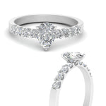Load image into Gallery viewer, U Prong Lab Diamond Engagement Ring 14K Gold
