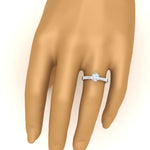 Load image into Gallery viewer, U Prong Lab Diamond Engagement Ring 14K Gold
