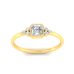 Load image into Gallery viewer, petite-bezel-set-asscher-cut-diamond-engagement-ring-in-yellow-gold-fdenr9175asangle5-nl-yg.jpg