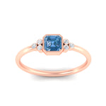 Load image into Gallery viewer, petite-bezel-set-asscher-cut-vivid-blue-engagement-ring-in-rose-gold-fdenr9175asgvblueangle5-nl-rg.jpg