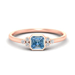 Load image into Gallery viewer, petite-bezel-set-asscher-cut-vivid-blue-engagement-ring-in-rose-gold-fdenr9175asgvbluesleep-nl-rg.jpg