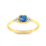 Load image into Gallery viewer, petite-bezel-set-asscher-cut-vivid-blue-engagement-ring-in-yellow-gold-fdenr9175asgvblueangle5-nl-yg.jpg