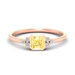Load image into Gallery viewer, petite-bezel-set-asscher-cut-vivid-yellow-engagement-ring-in-rose-gold-fdenr9175asgvyellowsleep-nl-rg.jpg
