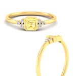 Load image into Gallery viewer, petite-bezel-set-asscher-cut-vivid-yellow-engagement-ring-in-yellow-gold-fdenr9175asgvyellowangle3-nl-yg.jpg