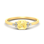 Load image into Gallery viewer, petite-bezel-set-asscher-cut-vivid-yellow-engagement-ring-in-yellow-gold-fdenr9175asgvyellowsleep-nl-yg.jpg