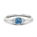 Load image into Gallery viewer, petite-bezel-set-cushion-cut-vivid-blue-engagement-ring-in-white-gold-fdenr9175cugvbluesleep-nl-wg.jpg