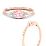 Load image into Gallery viewer, petite-bezel-set-cushion-cut-vivid-pink-engagement-ring-in-rose-gold-fdenr9175cugvpinkangle3-nl-rg.jpg