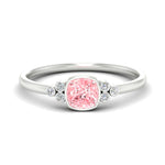 Load image into Gallery viewer, petite-bezel-set-cushion-cut-vivid-pink-engagement-ring-in-white-gold-fdenr9175cugvpinksleep-nl-wg.jpg