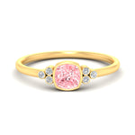 Load image into Gallery viewer, petite-bezel-set-cushion-cut-vivid-pink-engagement-ring-in-yellow-gold-fdenr9175cugvpinksleep-nl-yg.jpg