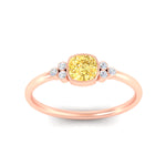 Load image into Gallery viewer, petite-bezel-set-cushion-cut-vivid-yellow-engagement-ring-in-rose-gold-fdenr9175cugvyellowangle5-nl-rg.jpg