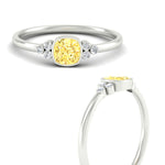 Load image into Gallery viewer, petite-bezel-set-cushion-cut-vivid-yellow-engagement-ring-in-white-gold-fdenr9175cugvyellowangle3-nl-wg.jpg