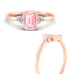 Load image into Gallery viewer, petite-bezel-set-emerald-cut-vivid-pink-engagement-ring-in-rose-gold-fdenr9175emgvpinkangle3-nl-rg.jpg