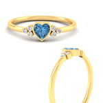 Load image into Gallery viewer, petite-bezel-set-heart-shaped-vivid-blue-engagement-ring-in-yellow-gold-fdenr9175htgvblueangle3-nl-yg.jpg