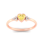 Load image into Gallery viewer, petite-bezel-set-heart-shaped-vivid-yellow-engagement-ring-in-rose-gold-fdenr9175htgvyellowangle5-nl-rg.jpg