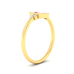 Load image into Gallery viewer, petite-bezel-set-marquise-cut-vivid-pink-engagement-ring-in-yellow-gold-fdenr9175mqgvpinkangle2-nl-yg.jpg