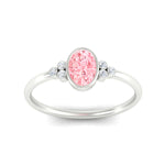 Load image into Gallery viewer, petite-bezel-set-oval-shaped-vivid-pink-engagement-ring-in-white-gold-fdenr9175ovgvpinkangle5-nl-wg.jpg
