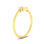 Load image into Gallery viewer, petite-bezel-set-oval-shaped-vivid-pink-engagement-ring-in-yellow-gold-fdenr9175ovgvpinkangle2-nl-yg.jpg