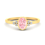 Load image into Gallery viewer, petite-bezel-set-oval-shaped-vivid-pink-engagement-ring-in-yellow-gold-fdenr9175ovgvpinksleep-nl-yg.jpg