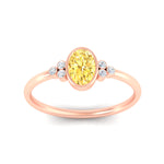 Load image into Gallery viewer, petite-bezel-set-oval-shaped-vivid-yellow-engagement-ring-in-rose-gold-fdenr9175ovgvyellowangle5-nl-rg.jpg