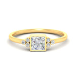 Load image into Gallery viewer, petite-bezel-set-princess-cut-diamond-engagement-ring-in-yellow-gold-fdenr9175prsleep-nl-yg.jpg