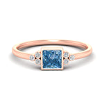 Load image into Gallery viewer, petite-bezel-set-princess-cut-vivid-blue-engagement-ring-in-rose-gold-fdenr9175prgvbluesleep-nl-rg.jpg