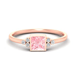 Load image into Gallery viewer, petite-bezel-set-princess-cut-vivid-pink-engagement-ring-in-rose-gold-fdenr9175prgvpinksleep-nl-rg.jpg