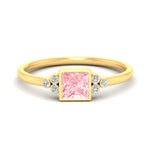Load image into Gallery viewer, petite-bezel-set-princess-cut-vivid-pink-engagement-ring-in-yellow-gold-fdenr9175prgvpinksleep-nl-yg.jpg