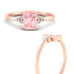 Load image into Gallery viewer, petite-bezel-set-radiant-cut-vivid-pink-engagement-ring-in-rose-gold-fdenr9175ragvpinkangle3-nl-rg.jpg