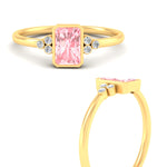 Load image into Gallery viewer, petite-bezel-set-radiant-cut-vivid-pink-engagement-ring-in-yellow-gold-fdenr9175ragvpinkangle3-nl-yg.jpg