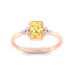 Load image into Gallery viewer, petite-bezel-set-radiant-cut-vivid-yellow-engagement-ring-in-rose-gold-fdenr9175ragvyellowangle5-nl-rg.jpg