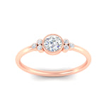 Load image into Gallery viewer, petite-bezel-set-round-cut-diamond-engagement-ring-in-rose-gold-fdenr9175roangle5-nl-rg.jpg