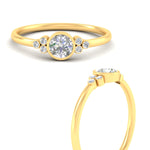 Load image into Gallery viewer, petite-bezel-set-round-cut-diamond-engagement-ring-in-yellow-gold-fdenr9175roangle3-nl-yg.jpg