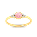 Load image into Gallery viewer, petite-bezel-set-round-cut-vivid-pink-engagement-ring-in-yellow-gold-fdenr9175rogvpinkangle5-nl-yg.jpg