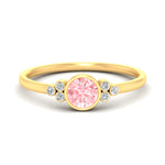 Load image into Gallery viewer, petite-bezel-set-round-cut-vivid-pink-engagement-ring-in-yellow-gold-fdenr9175rogvpinksleep-nl-yg.jpg