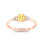Load image into Gallery viewer, petite-bezel-set-round-cut-vivid-yellow-engagement-ring-in-rose-gold-fdenr9175rogvyellowangle5-nl-rg.jpg