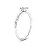 Load image into Gallery viewer, 0.50- 5 Carat Lab Grown Petite Pave Engagement Ring IGI Certified 14K Gold

