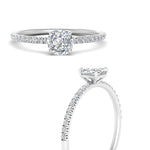 Load image into Gallery viewer, 0.50- 5 Carat Lab Grown Petite Pave Engagement Ring IGI Certified 14K Gold
