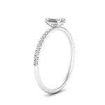 Load image into Gallery viewer, 0.50- 5 Carat Lab Grown Petite Pave Engagement Ring IGI Certified 14K Gold
