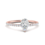Load image into Gallery viewer, 0.50 To 5 Carat Pave Petite Engagement Ring Lab Diamond IGI Certified 14K Gold
