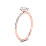 Load image into Gallery viewer, 0.50 To 5 Carat Pave Petite Engagement Ring Lab Diamond IGI Certified 14K Gold
