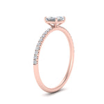 Load image into Gallery viewer, 0.50 To 5 Carat Pave Petite Engagement Ring Lab Diamond IGI Certified 14K Gold
