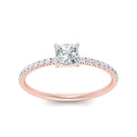 Load image into Gallery viewer, 0.50 To 5 Carat Pave Petite Engagement Ring Lab Diamond IGI Certified 14K Gold
