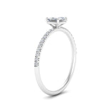 Load image into Gallery viewer, 0.50 To 5 Carat Pave Petite Engagement Ring Lab Diamond IGI Certified 14K Gold
