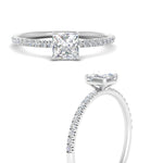Load image into Gallery viewer, 0.50 To 5 Carat Pave Petite Engagement Ring Lab Diamond IGI Certified 14K Gold
