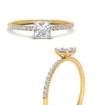 Load image into Gallery viewer, 0.50 To 5 Carat Pave Petite Engagement Ring Lab Diamond IGI Certified 14K Gold
