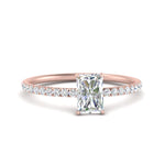 Load image into Gallery viewer, 0.50 To 5 Carat Pave Petite Engagement Ring Lab Diamond IGI Certified 14K Gold
