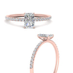Load image into Gallery viewer, 0.50 To 5 Carat Pave Petite Engagement Ring Lab Diamond IGI Certified 14K Gold
