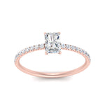 Load image into Gallery viewer, 0.50 To 5 Carat Pave Petite Engagement Ring Lab Diamond IGI Certified 14K Gold

